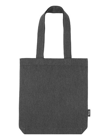 Black - Handwoven Upcycled Cotton Hand/Lunch Bag main image 1